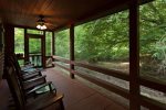 Deck overlooking the creek